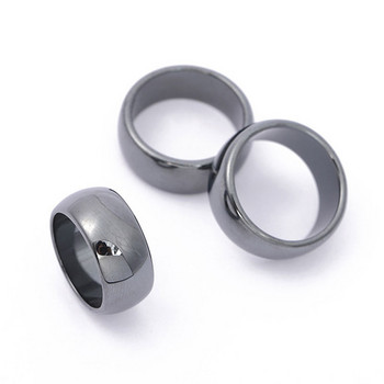 Пръстен с хематит размер 6-12 за жени, мъже, немагнитни пръстени с естествен камък, пръстени с геометричен дизайн, пръстени за пръсти, парти, бижута, подарък