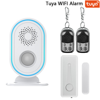 WIFI Tuya mājas drošības signalizācija PIR MP brīdinājuma infrasarkanais sensors pretaizdzīšanas kustības detektora trauksmes monitors bezvadu 433 mhz trauksmes sistēma