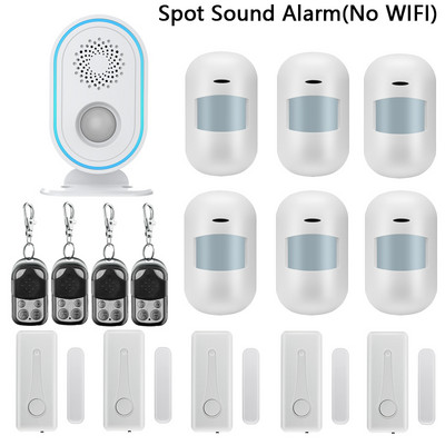 WIFI Tuya mājas drošības signalizācija PIR MP brīdinājuma infrasarkanais sensors pretaizdzīšanas kustības detektora trauksmes monitors bezvadu 433 mhz trauksmes sistēma