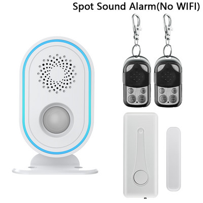 WIFI Tuya mājas drošības signalizācija PIR MP brīdinājuma infrasarkanais sensors pretaizdzīšanas kustības detektora trauksmes monitors bezvadu 433 mhz trauksmes sistēma