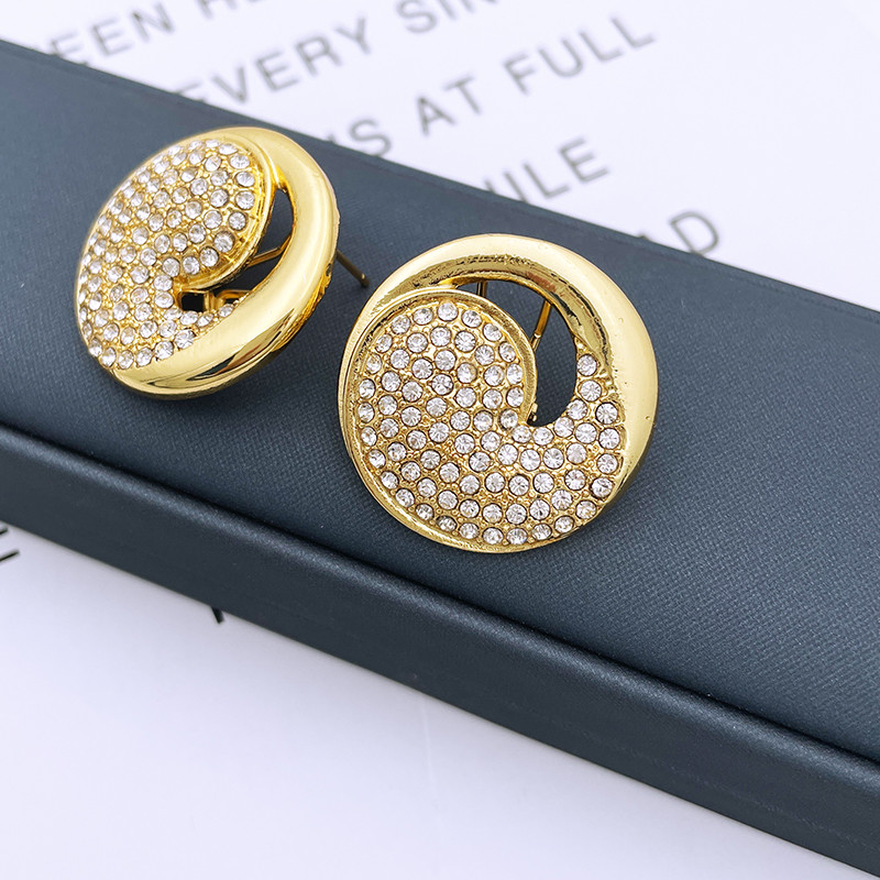 Dubajaus aukso spalvos papuošalų rinkinys moterims apvalių pakabukų karolių auskarų rinkinys juegos de joyas de dubai joyas