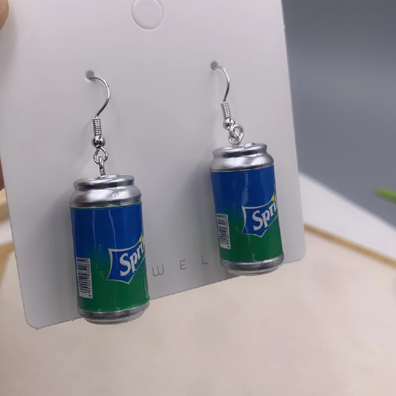 Divat új stílus szimuláció kólásüveg kézzel készített fülbevaló női zsidó fülbevaló lányoknak női ajándék szép ékszer