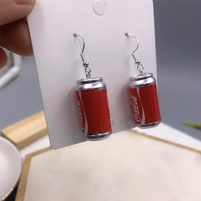 Divat új stílus szimuláció kólásüveg kézzel készített fülbevaló női zsidó fülbevaló lányoknak női ajándék szép ékszer