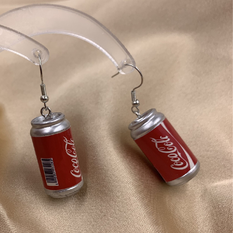 Divat új stílus szimuláció kólásüveg kézzel készített fülbevaló női zsidó fülbevaló lányoknak női ajándék szép ékszer