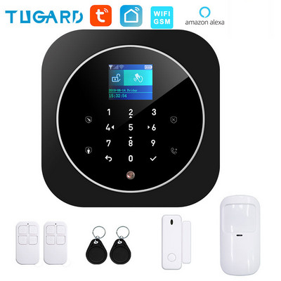 TUGARD G12 Tuya 433MHz GSM WiFi bežični kućni sigurnosni protuprovalni alarmni sustav s PIR senzorom pokreta Senzor za vrata, sirena Alarmni set