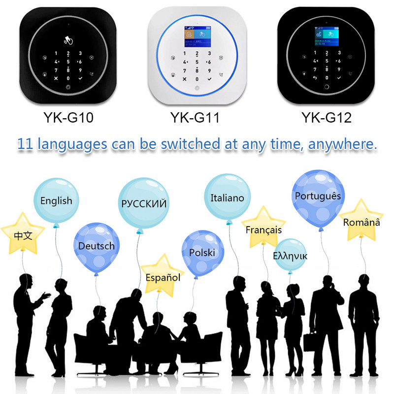 TUGARD G12 Tuya 433MHz GSM WiFi bežični kućni sigurnosni protuprovalni alarmni sustav s PIR senzorom pokreta Senzor za vrata, sirena Alarmni set