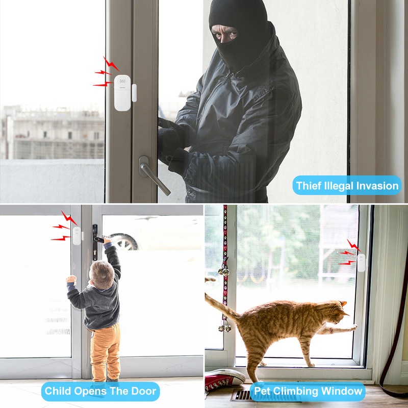 WSDCAM durų langų signalizacija, belaidė šaldytuvo signalizacija, vaikų saugos nuotolinio valdymo pultai, durų įėjimo magnetinis jutiklis, įspėjimo apie įsilaužimą rinkinys