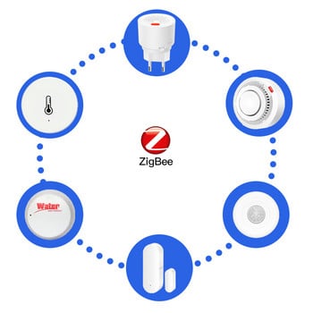 Zigbee Wifi Tuya Интелигентна домашна охранителна алармена система Направи си сам с газов детектор за дим Сензор за врати PIR Монитор за движение Сигнал за теч на вода