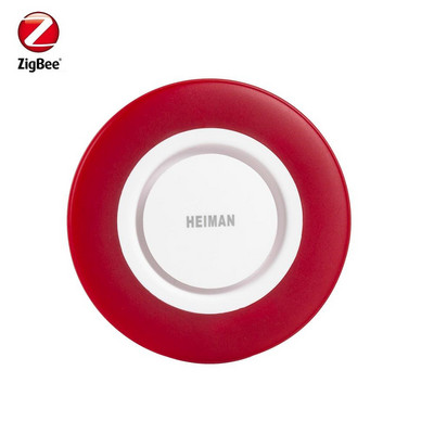 Alarmă cu sirenă Heiman Zigbee3.0 compatibilă cu Home Assistant, Kaku, ConbeeII Alarmă cu sirenă intermitent roșu 95dB