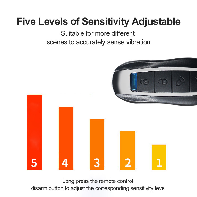 150dB безжична вибрация против кражба Безжичен мотоциклет Велосипед Водоустойчива охранителна аларма с дистанционно управление Автоматична аларма