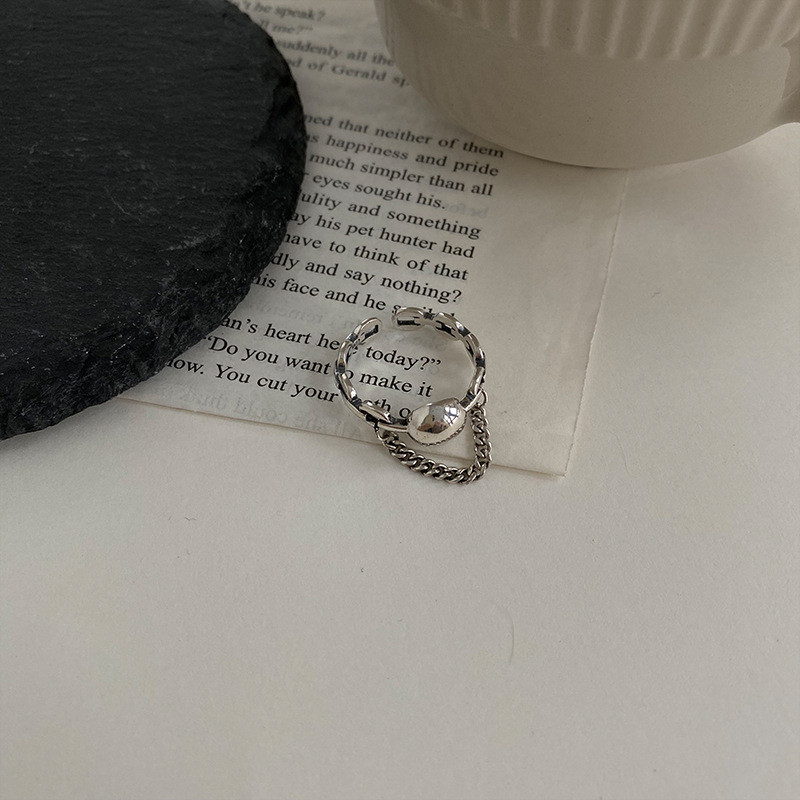 FOXANRY sidabro spalvos žiedai mados poros hip-hop vintažinis paprastas geometrinis dizainas tailandietiškų sidabrinių vakarėlių papuošalų didmeninė prekyba