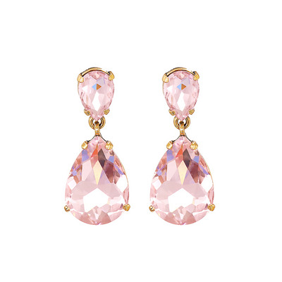 JURAN krištoliniai apvalūs vandens lašai, geometriniai kabantys auskarai, krištoliniai pakabukai, madingi vestuvių papuošalai, moteriški „Broncos“ 2023 m. tendencija