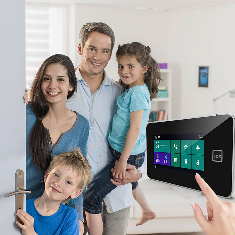 ZONAN G60B namų signalizacija WIFI GSM Tuya Smart Home Garažas Apsauga nuo įsilaužimo judesio detektorius dūmų durų jutiklis belaidė klaviatūra