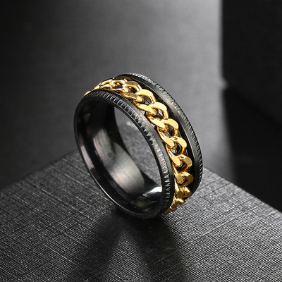 9 Style Spinner Rotating Chain Prstenovi za ublažavanje stresa za muškarce Žene Vjenčanica Prsten za tjeskobu fidget ring Nakit Poklon