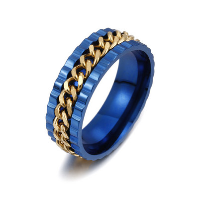 9 Style Spinner Rotating Chain Prstenovi za ublažavanje stresa za muškarce Žene Vjenčanica Prsten za tjeskobu fidget ring Nakit Poklon