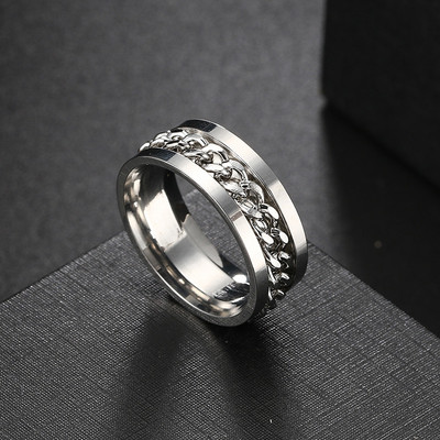 9 Style Spinner Rotating Chain Prstenovi za ublažavanje stresa za muškarce Žene Vjenčanica Prsten za tjeskobu fidget ring Nakit Poklon