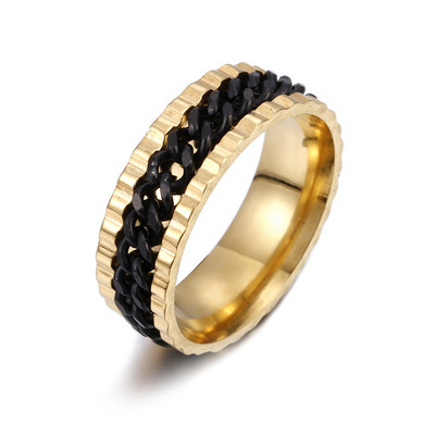 9 Style Spinner Rotating Chain Prstenovi za ublažavanje stresa za muškarce Žene Vjenčanica Prsten za tjeskobu fidget ring Nakit Poklon