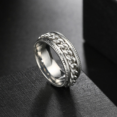 9 Style Spinner Rotating Chain Prstenovi za ublažavanje stresa za muškarce Žene Vjenčanica Prsten za tjeskobu fidget ring Nakit Poklon