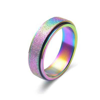 9 Style Spinner Rotating Chain Prstenovi za ublažavanje stresa za muškarce Žene Vjenčanica Prsten za tjeskobu fidget ring Nakit Poklon