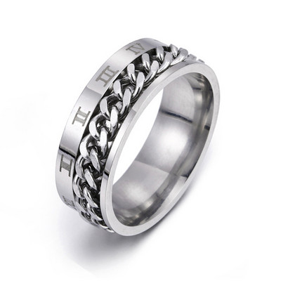 9 Style Spinner Rotating Chain Prstenovi za ublažavanje stresa za muškarce Žene Vjenčanica Prsten za tjeskobu fidget ring Nakit Poklon