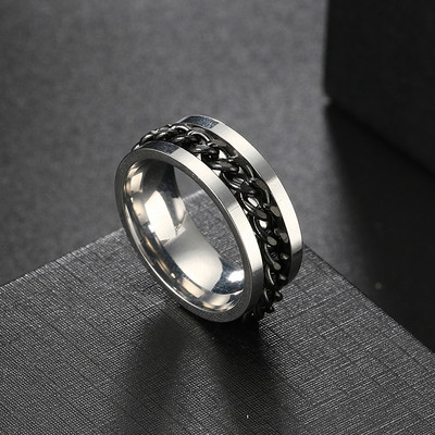 9 Style Spinner Rotating Chain Prstenovi za ublažavanje stresa za muškarce Žene Vjenčanica Prsten za tjeskobu fidget ring Nakit Poklon
