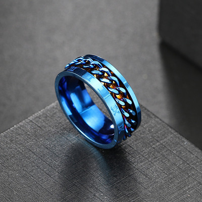 9 Style Spinner Rotating Chain Prstenovi za ublažavanje stresa za muškarce Žene Vjenčanica Prsten za tjeskobu fidget ring Nakit Poklon