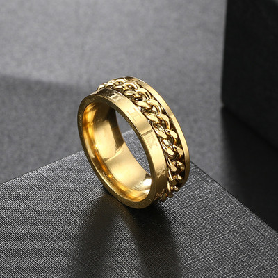 9 Style Spinner Rotating Chain Prstenovi za ublažavanje stresa za muškarce Žene Vjenčanica Prsten za tjeskobu fidget ring Nakit Poklon