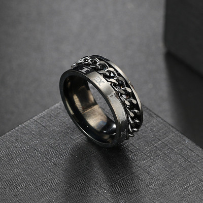 9 Style Spinner Rotating Chain Prstenovi za ublažavanje stresa za muškarce Žene Vjenčanica Prsten za tjeskobu fidget ring Nakit Poklon
