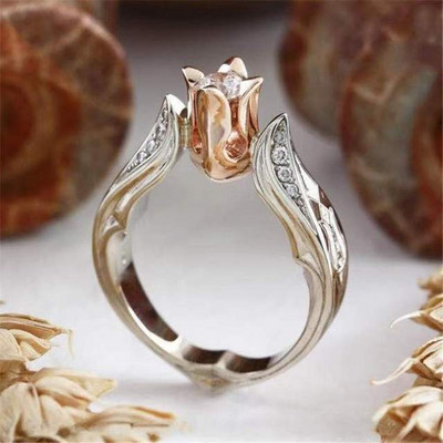 Vintažinis ovalus violetinis Mėnulio akmens žiedas Dvigubas mėnulio žiedas moterims Vyriškas cinko lydinio šakelės žiedas vakarėliui Dovanos madingi pažado papuošalai