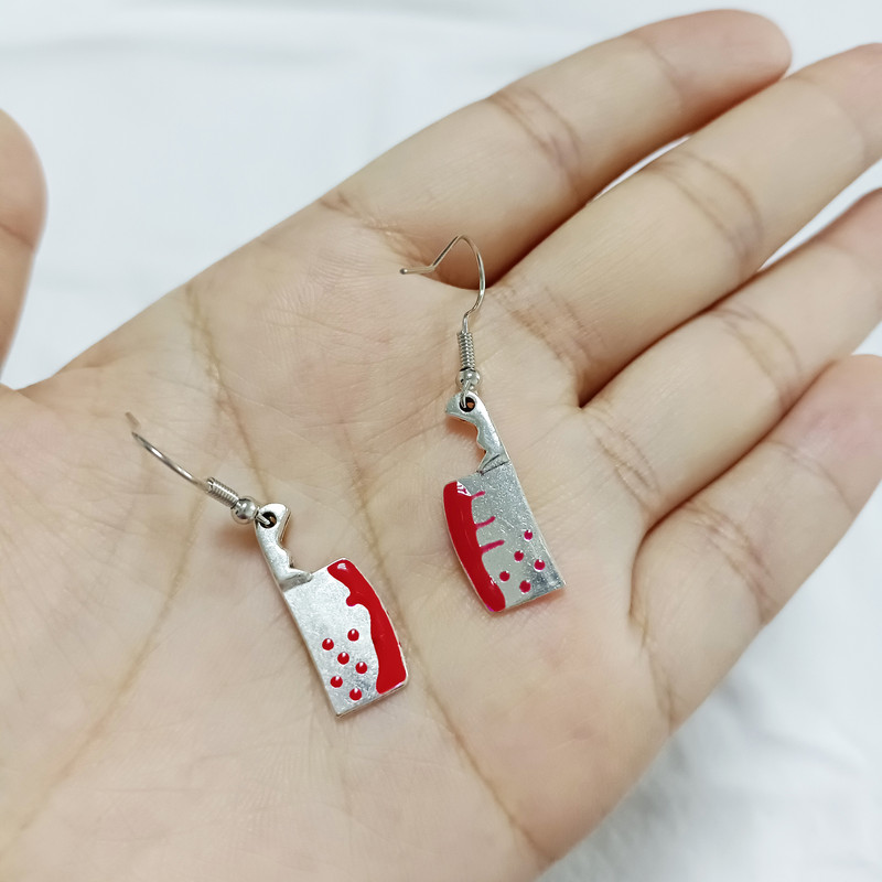 VIVILADY Punk Diablo Gothic nerūdijančio plieno kryžius žuvų kaulai, modeliavimas, ašmenys nukritę auskarai, moteriški auskarų vėrimas papuošalai, didmeninė prekyba