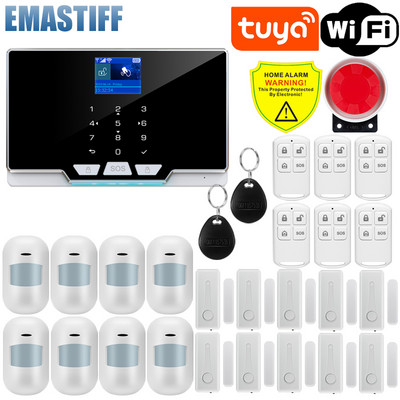 Tuya Smart WIFI GSM sigurnosni alarmni sustav radi s Alexa Home Protuprovalni detektor pokreta Senzor dima za vrata i prozore IP kamera