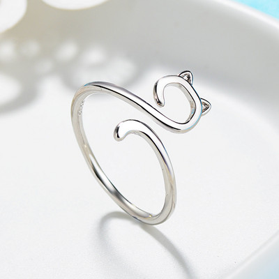 Korėjietiško stiliaus minimalistiniai geometriniai žiedai moterims kryžminiu netaisyklingu reguliuojamu paprastu pirštų žiedu hiphopo punk atviro žiedo papuošalai