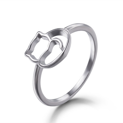 Korėjietiško stiliaus minimalistiniai geometriniai žiedai moterims kryžminiu netaisyklingu reguliuojamu paprastu pirštų žiedu hiphopo punk atviro žiedo papuošalai