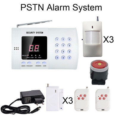 Sigurnosni sustav za kućni alarm Bežični 433MHZ PSTN mrežni pozivni broj Daljinski upravljač PIR senzor Senzor alarma za otvorena vrata