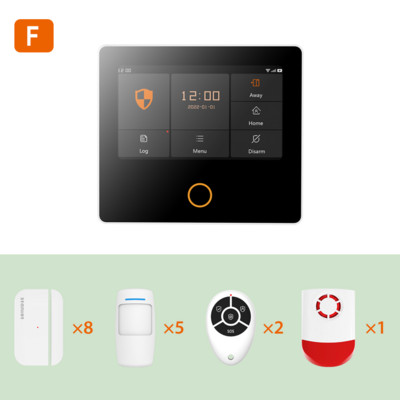 Ostaniot WiFi 4G sigurnosni sustav Ugrađena sirena Tuya Smart Home Protuprovalni alarmni komplet s 5-godišnjim trajanjem baterije Detektor otvaranja vrata