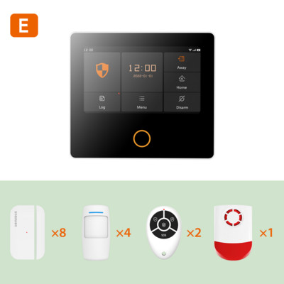 Ostaniot WiFi 4G sigurnosni sustav Ugrađena sirena Tuya Smart Home Protuprovalni alarmni komplet s 5-godišnjim trajanjem baterije Detektor otvaranja vrata