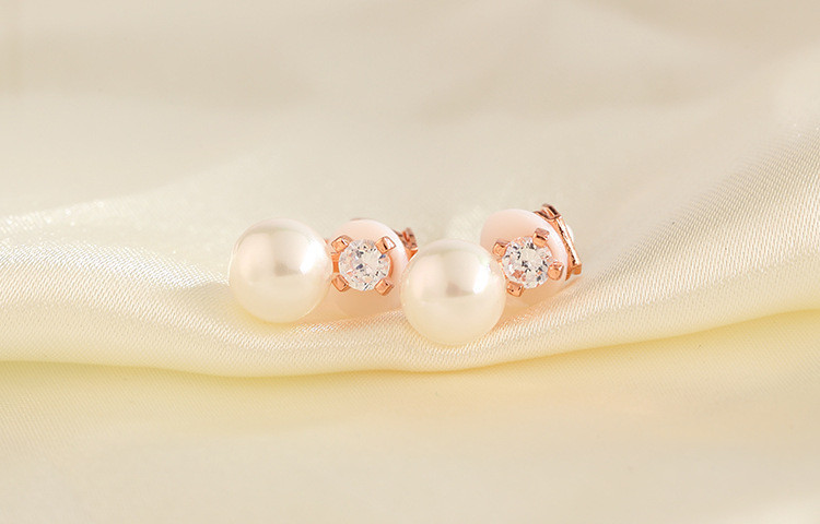 Mados perlų segtukas ant auskarų kubinių cirkonio oksidų be skylučių auskarai moterims prabangūs papuošalai