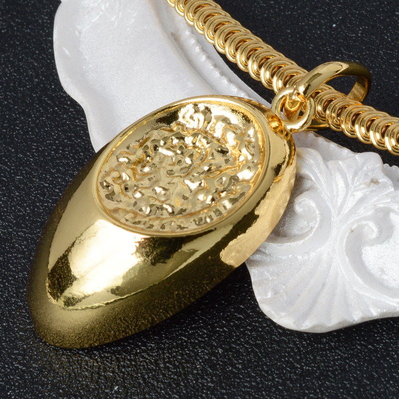 Napfényes ékszer készletek divatos klasszikus 18 karátos aranyozott forró kiárusítás női fülbevaló függő nyaklánc romantikus esküvői parti