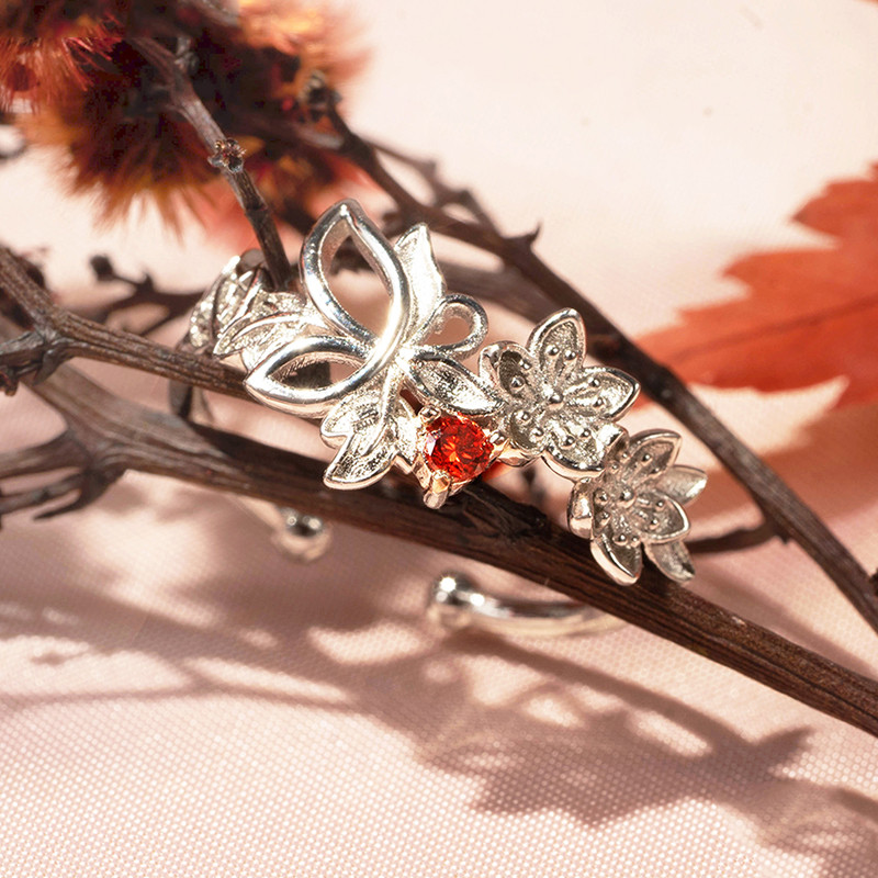 Anime Tian Guan Ci Fu Žiedai Hua Cheng Xie Lian Cosplay Moterys Vyrai Pora Gėlė Reguliuojami papuošalai Žiedų aksesuarai Dovanos