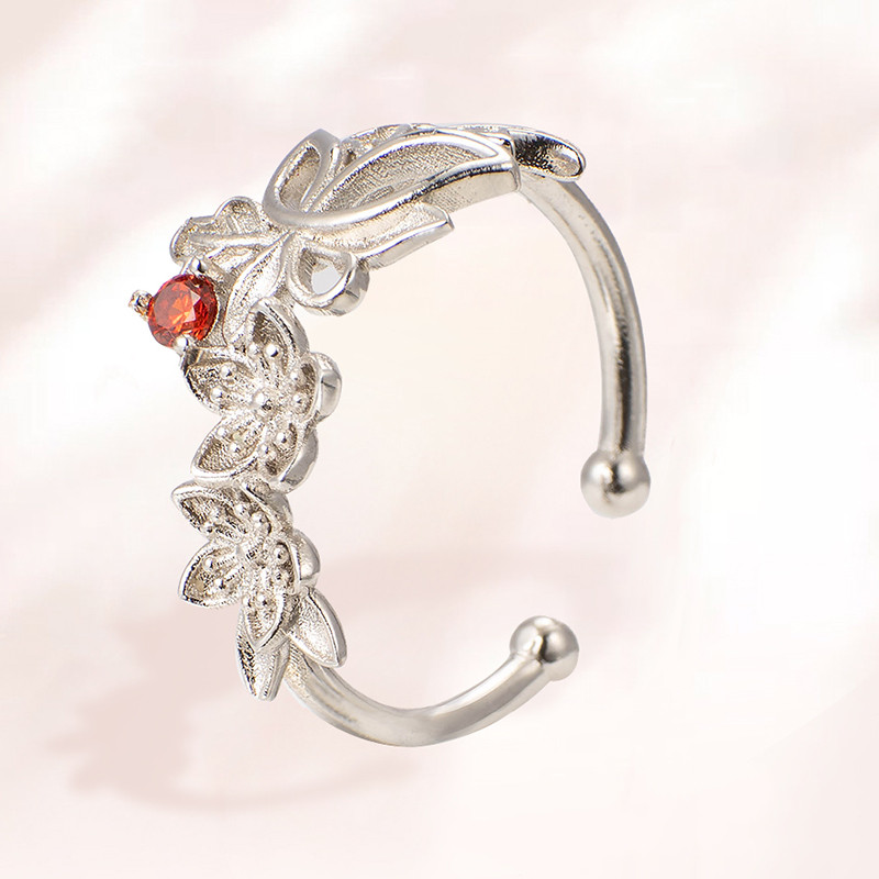 Anime Tian Guan Ci Fu Žiedai Hua Cheng Xie Lian Cosplay Moterys Vyrai Pora Gėlė Reguliuojami papuošalai Žiedų aksesuarai Dovanos