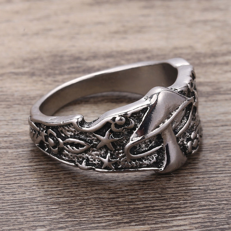 Senovinis grybų gėlių rašto žiedas moterims, vyrams Kelių dydžių pareiškimas retro punk hiphopo baikerių pirštų vakarėlio naktinio klubo žiedas