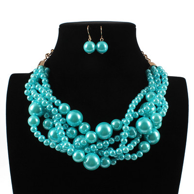 Kelių sluoksnių purpuriniai karoliukai įvyniojami karoliai ir pakabukai mados grandinėlės afrikietiškos apykaklės Nigerijos vestuvių indiškų papuošalų rinkiniai