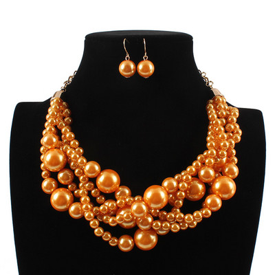 Kelių sluoksnių purpuriniai karoliukai įvyniojami karoliai ir pakabukai mados grandinėlės afrikietiškos apykaklės Nigerijos vestuvių indiškų papuošalų rinkiniai