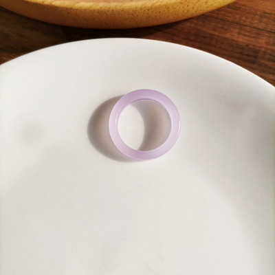 Novo modno šareno prozirno prstenje Nepravilan mramorni uzorak Geometrijska smola Akrilno prstenje Set za žene Nakit Darovi za putovanja