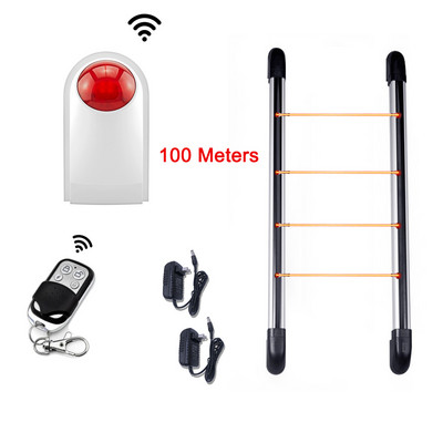 Spindulio IR jutiklis Atskiras belaidis namų apsaugos signalizacijos sistemos komplektas Blykstės sirenos signalas su judesio detektoriumi „pasidaryk pats“ 120db įsilaužimo signalizacija