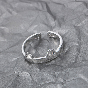 Δαχτυλίδι δαχτυλίδι δαχτυλίδι δαχτυλίδι γάτας με ανοιχτό σχέδιο Χαριτωμένο κοσμήματα με δαχτυλίδι μόδας για γυναίκες νεαρό κορίτσι Παιδικό δώρο Ρυθμιζόμενο δαχτυλίδι χονδρικής