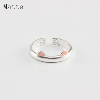 Žiedas katė, ausis, pirštas, atviro dizaino mielas žiedas, papuošalas moterims, dovanėlė, reguliuojamas žiedas, didmeninė prekyba