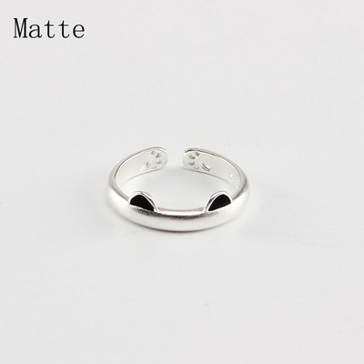 Žiedas katė, ausis, pirštas, atviro dizaino mielas žiedas, papuošalas moterims, dovanėlė, reguliuojamas žiedas, didmeninė prekyba