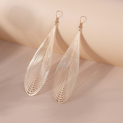 Obega 2023 Mados Bohemijos ilgi auskarai Unikalūs natūralūs tikrų lapų dideli auskarai moterims Papuošalai oorbellen pendientes mujer mod