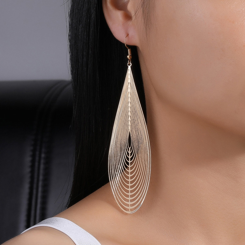 Obega 2023 Mados Bohemijos ilgi auskarai Unikalūs natūralūs tikrų lapų dideli auskarai moterims Papuošalai oorbellen pendientes mujer mod